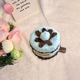 Maxbell Cute Hair Clip Cake Shape Headpiece Plush Dessert Clip for Women Girls Party Style B