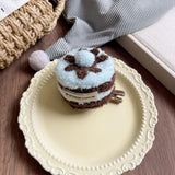 Maxbell Cute Hair Clip Cake Shape Headpiece Plush Dessert Clip for Women Girls Party Style B