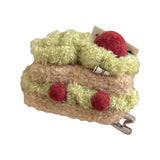 Maxbell Cute Hair Clip Cake Shape Headpiece Plush Dessert Clip for Women Girls Party Style D