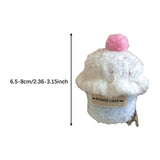 Maxbell Cute Hair Clip Cake Shape Headpiece Plush Dessert Clip for Women Girls Party Style E