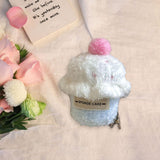 Maxbell Cute Hair Clip Cake Shape Headpiece Plush Dessert Clip for Women Girls Party Style E