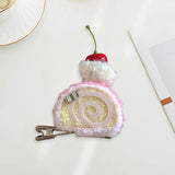 Maxbell Cute Hair Clip Cake Shape Headpiece Plush Dessert Clip for Women Girls Party Style F
