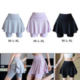 Maxbell Tennis Skirt with Pockets Gyjm Fitness Soft Beach Women's Pleated Skirt M Grey