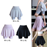 Maxbell Tennis Skirt with Pockets Gyjm Fitness Soft Beach Women's Pleated Skirt M Grey