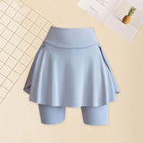 Maxbell Tennis Skirt with Pockets Gyjm Fitness Soft Beach Women's Pleated Skirt M Grey