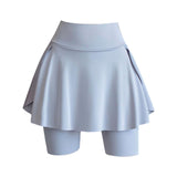 Maxbell Tennis Skirt with Pockets Gyjm Fitness Soft Beach Women's Pleated Skirt XL Grey