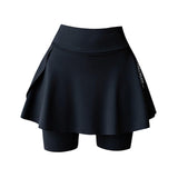 Maxbell Tennis Skirt with Pockets Gyjm Fitness Soft Beach Women's Pleated Skirt M Black