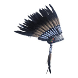 Maxbell Feather Headdress Headpiece Indian Headdress for Role Playing Dance Festival