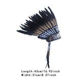 Maxbell Feather Headdress Headpiece Indian Headdress for Role Playing Dance Festival
