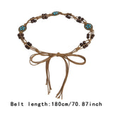 Maxbell Boho Belt Fashion Gift Women Elegant Braided Rope for Sweaters Coats Parties
