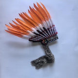 Maxbell Artificial Feather Headdress Adults Headband for Carnival Dance Role Playing