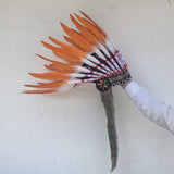 Maxbell Artificial Feather Headdress Adults Headband for Carnival Dance Role Playing