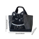 Maxbell Women Canvas Handbag Bento Tote Bag Grocery Bag for Camping Traveling Office