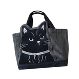 Maxbell Women Canvas Handbag Bento Tote Bag Grocery Bag for Camping Traveling Office