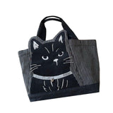 Maxbell Women Canvas Handbag Bento Tote Bag Grocery Bag for Camping Traveling Office