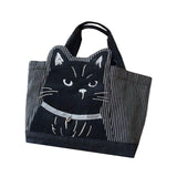 Maxbell Women Canvas Handbag Bento Tote Bag Grocery Bag for Camping Traveling Office