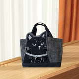 Maxbell Women Canvas Handbag Bento Tote Bag Grocery Bag for Camping Traveling Office