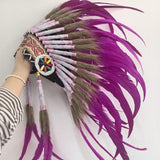 Maxbell Indian Headdress Decoration Feather Headdress for Carnival Fancy Dress Party