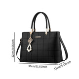 Maxbell Women Shoulder Bag Satchel Pouch Female Crossbody Bag for Mom Shopping Party Black