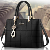 Maxbell Women Shoulder Bag Satchel Pouch Female Crossbody Bag for Mom Shopping Party Black