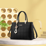 Maxbell Women Shoulder Bag Satchel Pouch Female Crossbody Bag for Mom Shopping Party Black