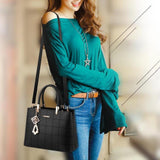 Maxbell Women Shoulder Bag Satchel Pouch Female Crossbody Bag for Mom Shopping Party Black
