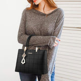 Maxbell Women Shoulder Bag Satchel Pouch Female Crossbody Bag for Mom Shopping Party Black