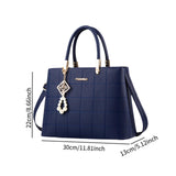 Maxbell Women Shoulder Bag Satchel Pouch Female Crossbody Bag for Mom Shopping Party Blue