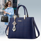 Maxbell Women Shoulder Bag Satchel Pouch Female Crossbody Bag for Mom Shopping Party Blue