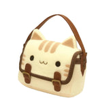 Maxbell Cat Plush Purse Funny Decorative Cartoon Handbag for Traveling Festival Work 20cmx5cmx17cm