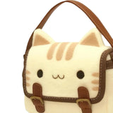Maxbell Cat Plush Purse Funny Decorative Cartoon Handbag for Traveling Festival Work 20cmx5cmx17cm