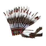 Maxbell Artificial Feather Headdress Headband for Role Playing Events Carnival Party