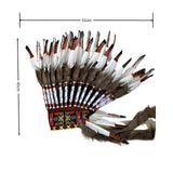 Maxbell Artificial Feather Headdress Headband for Role Playing Events Carnival Party
