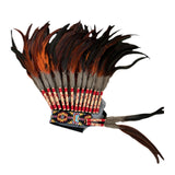 Maxbell Artificial Feather Headdress Headband for Stage Performances Party Men Women