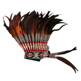 Maxbell Artificial Feather Headdress Headband for Stage Performances Party Men Women
