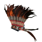 Maxbell Artificial Feather Headdress Headband for Stage Performances Party Men Women