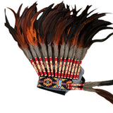 Maxbell Artificial Feather Headdress Headband for Stage Performances Party Men Women