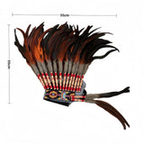 Maxbell Artificial Feather Headdress Headband for Stage Performances Party Men Women