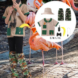 Maxbell Kids Explorer Costume Set Outfit Jungle Vest for Children Kids Fishing S