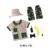 Maxbell Kids Explorer Costume Set Outfit Jungle Vest for Children Kids Fishing S