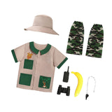 Maxbell Kids Explorer Costume Set Outfit Jungle Vest for Children Kids Fishing S