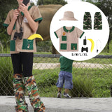 Maxbell Kids Explorer Costume Set Outfit Jungle Vest for Children Kids Fishing S