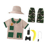 Maxbell Kids Explorer Costume Set Outfit Jungle Vest for Children Kids Fishing L
