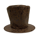 Maxbell Extra Tall Top Hat Nightclub Holiday Role Playing Classic Party Magician Hat Brown Suede