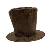 Maxbell Extra Tall Top Hat Nightclub Holiday Role Playing Classic Party Magician Hat Brown Suede