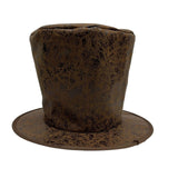 Maxbell Extra Tall Top Hat Nightclub Holiday Role Playing Classic Party Magician Hat Brown Suede