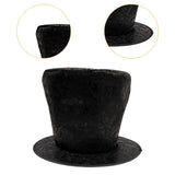 Maxbell Extra Tall Top Hat Nightclub Holiday Role Playing Classic Party Magician Hat Black Suede