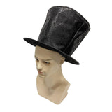Maxbell Extra Tall Top Hat Nightclub Holiday Role Playing Classic Party Magician Hat Black Suede