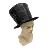 Maxbell Extra Tall Top Hat Nightclub Holiday Role Playing Classic Party Magician Hat Black Suede