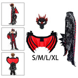 Maxbell Children Dragon Wing Costume Animal Cosplay Dragon Costume for Holiday Party S